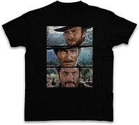 jiashunbi The Good The Bad and The Ugly T-Shirt - Le Bon US LA Brute ET Le Truand(Small)