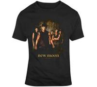 jiashunbi Twilight Moon Team Jacob Wolf Pack Movie T Shirt Black