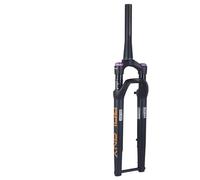 JIASHUNHE Fourche VTT 60 Mm, 700C, Frein À Disque Tout-Terrain, Suspension Pneumatique, Verrouillage Manuel, Axe Traversant 100 X 12(Orange)