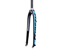 JIASHUNHE Fourche VTT Fourche Rigide for vélo VTT 26 Fourche Dure de Route Montagne 29 Cadre 27,5 axe Frein à Disque Conique en Aluminium 100 * 15 mm(30A Cone Bule QR)