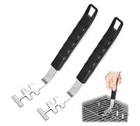 Jiavlyx 2 Pièces Lève-Grille De Gril, 27cm/10.63" Anti-Brûlure Outils De Barbecue, Outil De Levage De Grille De Barbecue, pour Déplacer Les Accessoires De Barbecue De Grille Chaude
