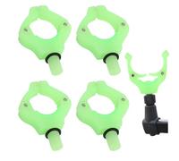 Jiavlyx 4 Pièces Tête De Support pour Canne À Pêche, avec Fonction Lumineuse, Repose Canne Support De Tige, pour Pêche Sauvage, Rivière, Lac, Mer