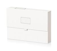JiaWei A4 Classeur Extensible avec Couverture Magnétique, 7 Poches, avec Étiquettes, Accordéon Organiseur de Dossiers de Fichiers, en Carton Extra Fort 2250 g/m² - Blanc