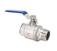 Jiawu 1 1/4in DN32 NPT Filetage Bille Vanne, 1000WOG 304 Acier Inoxydable | Robinet à tournant sphérique fileté femelle x mâle, avec poignée à 90 °, pour eau, , gaz, vapeur, pompe de jardin,
