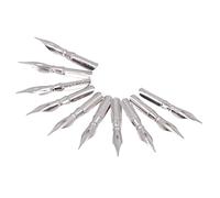 Jiawu 10 Pièces Set de Plumes Calligraphie, Pointes Métalliques pour