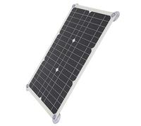 Jiawu 100W Monocristallin Panneau Solaire Chargeur de Batterie, Sortie 18V | Kit de charge de panneau solaire portable avec contrôleur MPPT, deux ports USB, pour batterie de voiture, bateau,