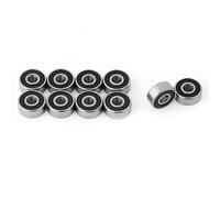 Jiawu 10pcs 623-2rs Roulement à Billes en Acier Miniature Idéal pour les Dispositifs Mécaniques 3 * 10 * 4 Mm