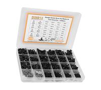 Jiawu 1220Pcs Douille Hexagonale Vis Écrou Rondelle Kit, Acier Carbone M2 | Vis et écrous à tête creuse hexagonale, norme DIN912, avec entretoises, pour la réparation d\'appareils électroniques, de