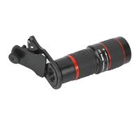 Jiawu 20x Téléobjectif Long Focus Zoom Lens Light Portable Portable Haute Définition Lens pour Smartphone Tablet Pc Noir pour Voyager, Camping