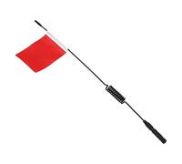 Jiawu 29 Cm Voiture de Rallye RC avec Antenne Spirale Flexible (rouge) | Drapeau d\'antenne en métal en spirale, ligne de signal de simulation pour voitures modèles SCX10 9004