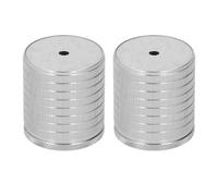 Jiawu 2pcs Table Couchette de la Jambe 43-75 Mm Hauteur Réglable, Montant des Pieds de Meubles Robustes pour Chaises D'armoires, Charge de 50 à 500 Kg, Matériau en Alliage en Aluminium (GRAY)
