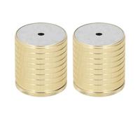 Jiawu 2pcs Table Couchette de la Jambe 43-75 Mm Hauteur Réglable, Montant des Pieds de Meubles Robustes pour Chaises D'armoires, Charge de 50 à 500 Kg, Matériau en Alliage en Aluminium (or brillant)