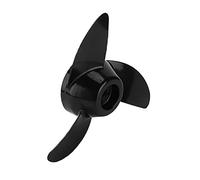 Jiawu 3-Blade Outboard Propeller Replacement for 50lb 60lb 68lb 88lb Motors | Hélice en plastique haute résistance, Compatible 12V 24V, avec goupille d\'hélice, écrou, entretoise, clé, pour moteurs de