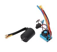 Jiawu 3100KV Brushless Motor 120A ESC Kit pour 1/10 1/8 RC Car | Construction compacte en alliage d\'aluminium, port de programmation externe, réinitialisation à une touche, réglage du