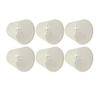 Jiawu 6 Pièces Abat-jour Crème pour Ampoule E14, Abat-jour en Tissu de Remplacement pour Applique Murale Lustre, Accessoire d'éclairage de Décoration de Maison de 5,1 Pouces de Hauteur