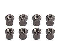 Jiawu 8pcs 1:12 Scale Mini Dollhouse Round Head Pull Handle Metal Knobs