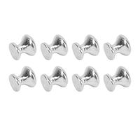 Jiawu 8pcs 1:12 Scale Miniature Round Head Pull Handle Metal Dollhouse | Boutons de poignée à tête ronde avec matériau métallique pour armoires de maison de poupée, tiroirs, boîtes à bijoux, mini