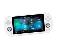 Jiawu A133P Console de Jeu Rétro Portable 1,8 GHz 64 Go Console de Jeu Vidéo Écran IPS de 4,96 Pouces Prend en Charge 28 Simulateurs Moonlight pour Les Amateurs de Jeux ABS (White)
