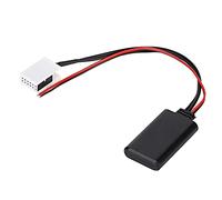 Jiawu Adaptateur AUX Bluetooth de Voiture, 12 V 12 Broches Bluetooth 4.0 Rétrocompatible Prend en Charge MP3 WMA WAV FLAC DSD Module AUX avec Transmission Audio Haute fidélité Stable pour