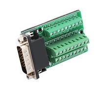 Jiawu Adaptateur DB26 Mâle vers Module de Signaux de Borne PCB, Connecteur de Carte de Dérivation DB26-01, Module de Carte de Dérivation avec Marquages clairs, de Borniers Compacts pour Câblage