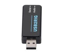 Jiawu Adaptateur de Carte Son Externe Interface de Son et de Contrôle Intégrée pour Les Modes Numériques Adaptateur de Microphone USB pour Opérateurs Radio Professionnels