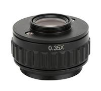 Jiawu Adaptateur de Microscope, Oculaire de Caméra 0,35X élargit Le Champ de de l'interface du Microscope, Adaptateur d'objectif avec Construction en Métal pour Caméra de Stéréo Trinoculaire