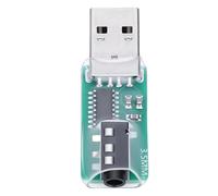 Jiawu Adaptateur de Pratique du Code Morse, Entraîneur de Clés USB pour Palettes CW et Touches Droites avec Prise Jack 3,5 Mm, Compatible avec Le Logiciel VBand pour Ordinateurs