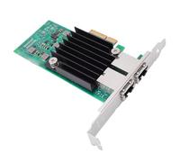 Jiawu Adaptateur Ethernet PCIE 10 Go, Double Ports RJ45, adapté aux Applications de Jeu et de Serveur à Domicile, 1 unité