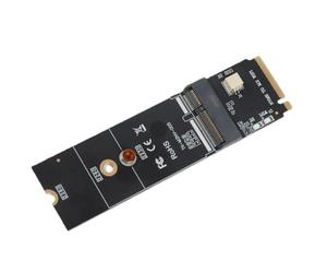Jiawu Adaptateur M.2 E Key vers M.2 Key, Carte Riser PCB Durable | Carte Riser SSD M.2, convertisseur de E vers M, pour carte réseau et SSD M.2