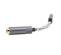 Jiawu Adaptateur pour Casque de Type C vers 4,4 Mm, 110 DB SNR 111 DB Plage Dynamique Impédance 600 Ω Puce CX31993 Adaptateur pour Casque USB C vers, Mm, Câble Dongle Sonore de Type vers, avec 384