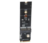 Jiawu Adaptateur SSD M.2 E Key vers M.2 Key Riser avec Plateau, pour | Adaptateur PCIe Stable pour carte réseau, SSD M.2, module fil BT, Installation facile