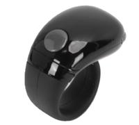 Jiawu Anneau de Compteur Intelligent Multifonctionnel avec Affichage Numérique pour l'exercice, Le Travail à Domicile, Batterie 80mAh ABS, 1 unité (Black)