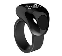 Jiawu Anneau de Compteur Tasbih Numérique avec Conception Réglable et Longue Durée de Vie de la Batterie pour Le Rappel des Prières Quotidiennes en Alliage de Ti (18 et 20 mm)