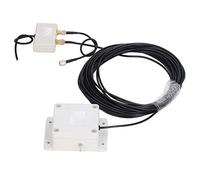 Jiawu Antenne à Boucle Active 0,5 à 30 MHz, Réception de Signal, Alimentation USB 9 à 14 V pour l'extérieur, Suppression du Bruit 30 DB, Antenne Directionnelle Rotative pour Toit de Balcon, Acier