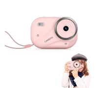 Jiawu Appareil Photo Numérique 4K Compact et Léger, Zoom 16X, Horodatage 48 MP pour Enfants Garçons Filles, Format Voyage (Pink)
