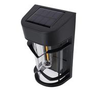 Jiawu Applique Murale Solaire du Crépuscule à L'aube IP65, Lampe de Clôture Solaire Extérieure, Matériau ABS