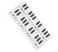 Jiawu Autocollant de Touches de Piano Transparent avec Notation pour