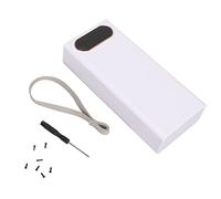 Jiawu Batterie Externe DIY, 16 X, Grande capacité, Double Sortie USB, Trois Ports d'entrée Micro de Type C, Kit de Banque d'alimentation DIY, Boîtier de Banque 'Alimentation avec écran LCD,