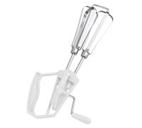 Jiawu Batteur à œufs, Construction en Acier Inoxydable Antirouille, Fouet à Main de Couleur Orange avec Deux Designs Ronds pour Battre les œufs, la Sauce de Cuisson (WHITE)