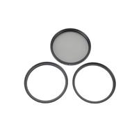 Jiawu Black Soft Black Lens - Kit UV + CPL + 1/4 Diffusion pour la Chambre DSLR Vlogger/Content Creator Chamber (62)