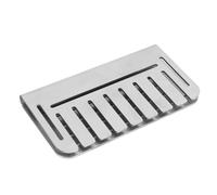 Jiawu Bloqueur de Porte à Graisse Robuste en Acier Inoxydable 304, Bouchon de Piège à Graisse pour Grille à Dessus Plat en Fonte, Bloc d'écran Alimentaire Double Face, 4,7" X 2,6", Passe au