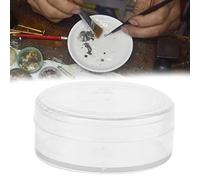 Jiawu Bocal à Huile de Montre, 6 Pièces Plastique, 2,4x1 Pouce, Couvercle | Pot de nettoyage de mouvement de montre, pots en plastique, scellage anti-poussière, pour petites pièces, élimination de