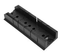 Jiawu Boîte à Onglets pour Scie à Bois, 0/45/90 Degrés, Plastique ABS (801) | Armoire de guidage de coupe oblique, résistante à l\'usure, montage sur trou de vis, pour carreaux de gypse en bois,