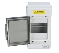 Jiawu Boîte de Jonction, Couvercle Transparent à 4 Voies, Boîte de Distribution étanche IP66, Matériau ABS PC, Boîtier de Jonction en Plastique avec Support sur Rail DIN pour Communication