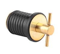 Jiawu Bouchon de Vidange en Caoutchouc et Laiton, T-Handle Twist-in pour | Bouchon de vidange marin avec joint de style came pour cale, tableau arrière, vivier, puits d\'appât, coque