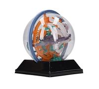 Jiawu Boule de Labyrinthe en 3D, Jeu de Puzzle de Labyrinthe d'Équilibre, Jeu de Puzzle éducif pour Le Cerveau, Jouet de Décor (100 Obstacles)