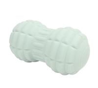 Jiawu Boule de Massage Vibrante aux Cacahuètes, Balle de Massage électrique TPE Double Crosse avec 4 Intensités, Rouleau Musculaire pour la Libération Myofasciale (GREEN)