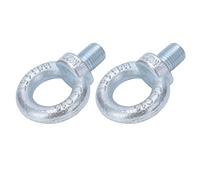 Jiawu Boulons à Anneau de Levage, 2 Pièces, Acier au Carbone galvanisé, | Vis à œil à épaulement, résistantes à la rouille, filetage standard, pour la construction navale portuaire, la construction