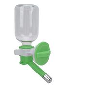 Jiawu Bouteille d'eau Suspendue pour Chien en Acier Inoxydable avec Roulement à Billes, capacité de 300 ML pour Chats et Chiens, Régule Le Débit d'eau, Installation Facile, Mangeoire à Eau pour Chat