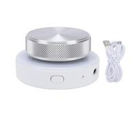 Jiawu Bouton de Contrôleur Multimédia de Contrôle du Volume USB, Connexion BT 5.0 USB C, Bouton Personnalisable, Retourneur de Page avec Lumière RVB pour Station de Travail Audio